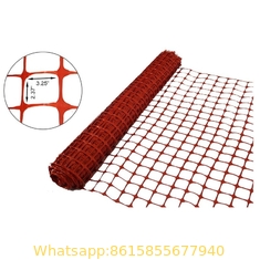 Virgin material HDPE orange snow fence/warning barrier / net construccion