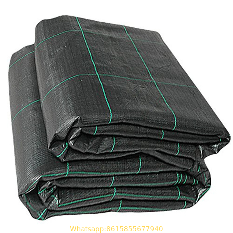 China Agriculture Control Black PP Woven Weed Barrier Mat